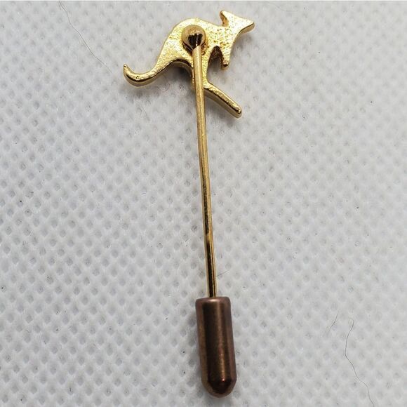 Gold & Black Colored Kangaroo Lapel Pin - Picture 4 of 4